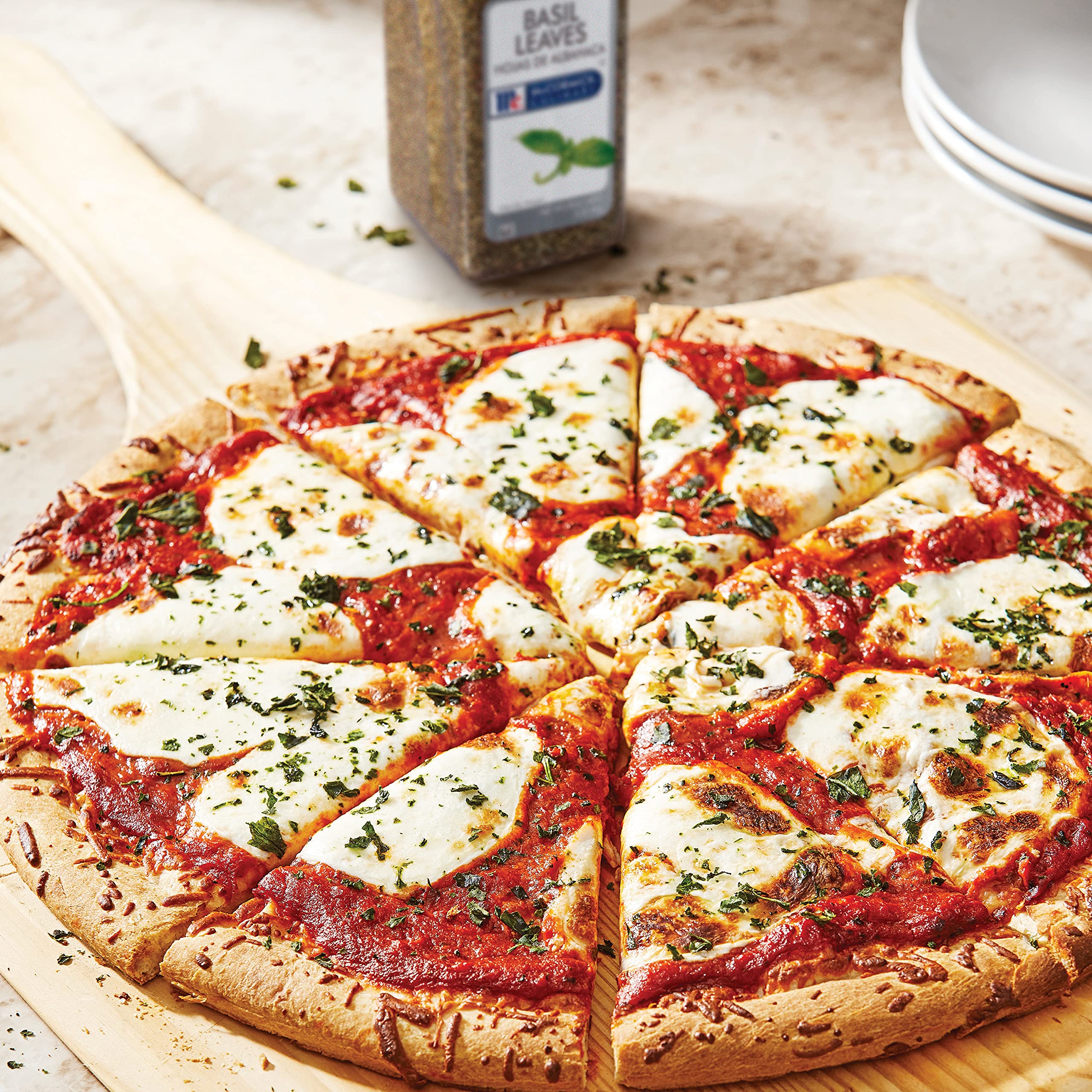 McCormick Culinary Basil Leaves in soups and stews add savory depth.