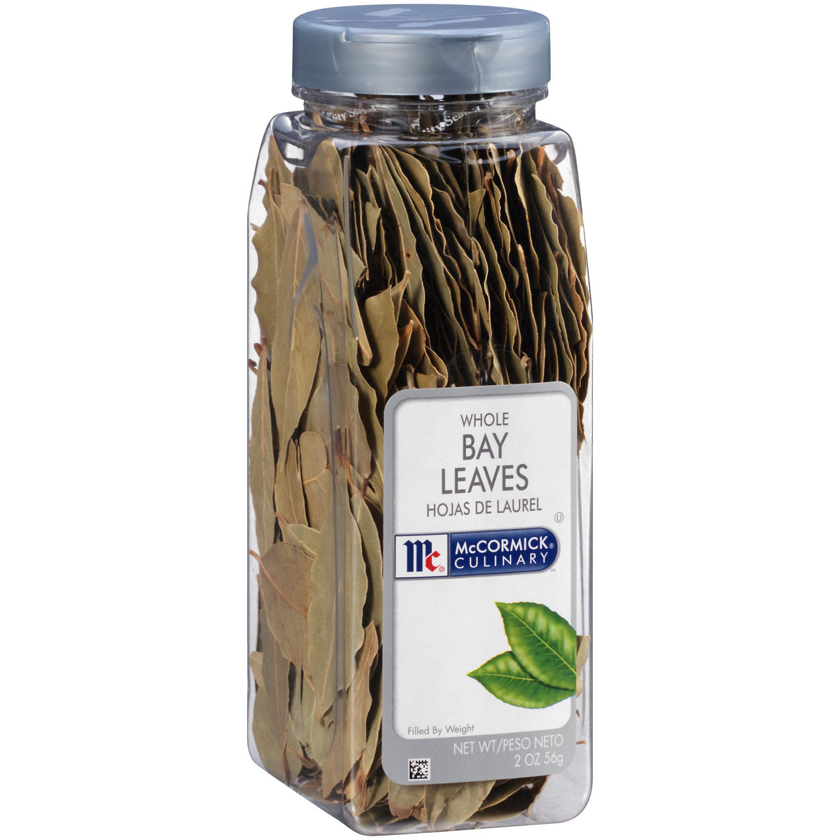 McCormick Culinary whole bay leaves in a 2 oz pack for robust, savory flavor