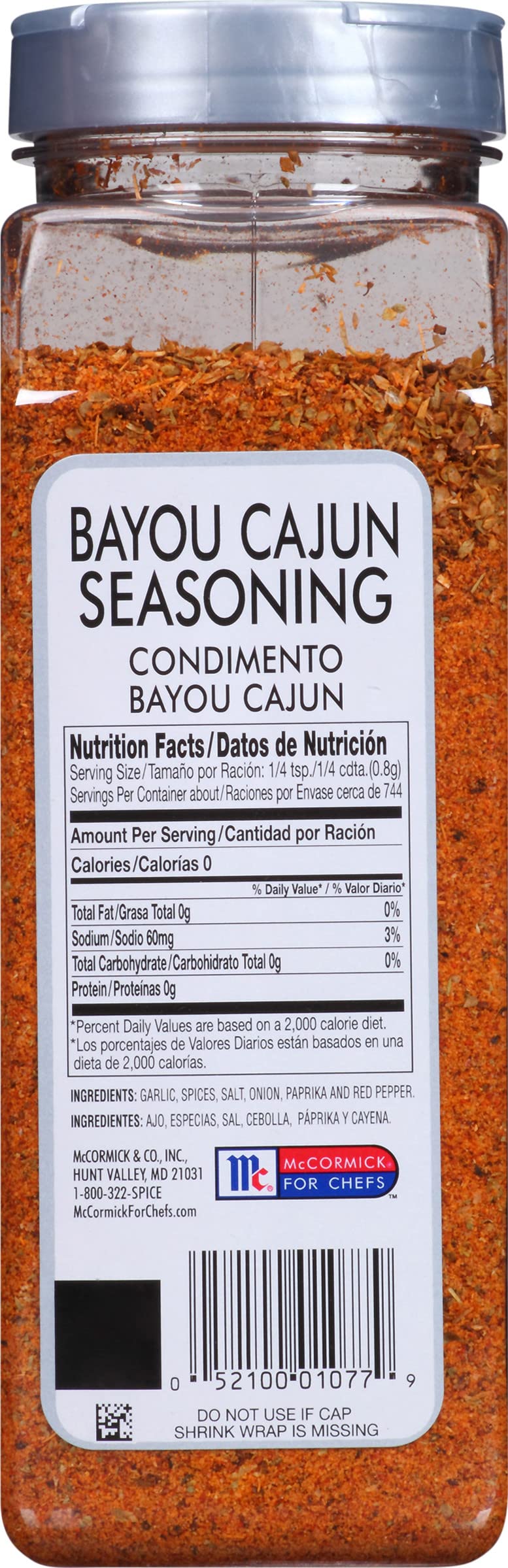 McCormick Culinary Bayou Cajun seasoning in a busy kitchen prep scene