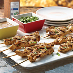 Grilled vegetables gain Caribbean flair from allspice and thyme.