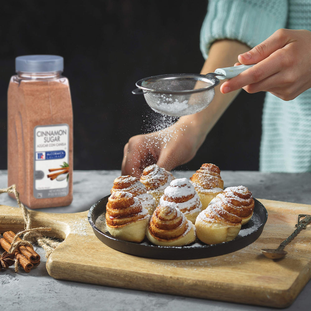 Desserts benefit from McCormick Culinary Cinnamon Sugar's balanced sweet-spice profile