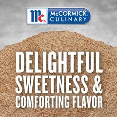 Soft powdery McCormick Culinary Cinnamon Sugar sprinkles evenly for consistent sweetness