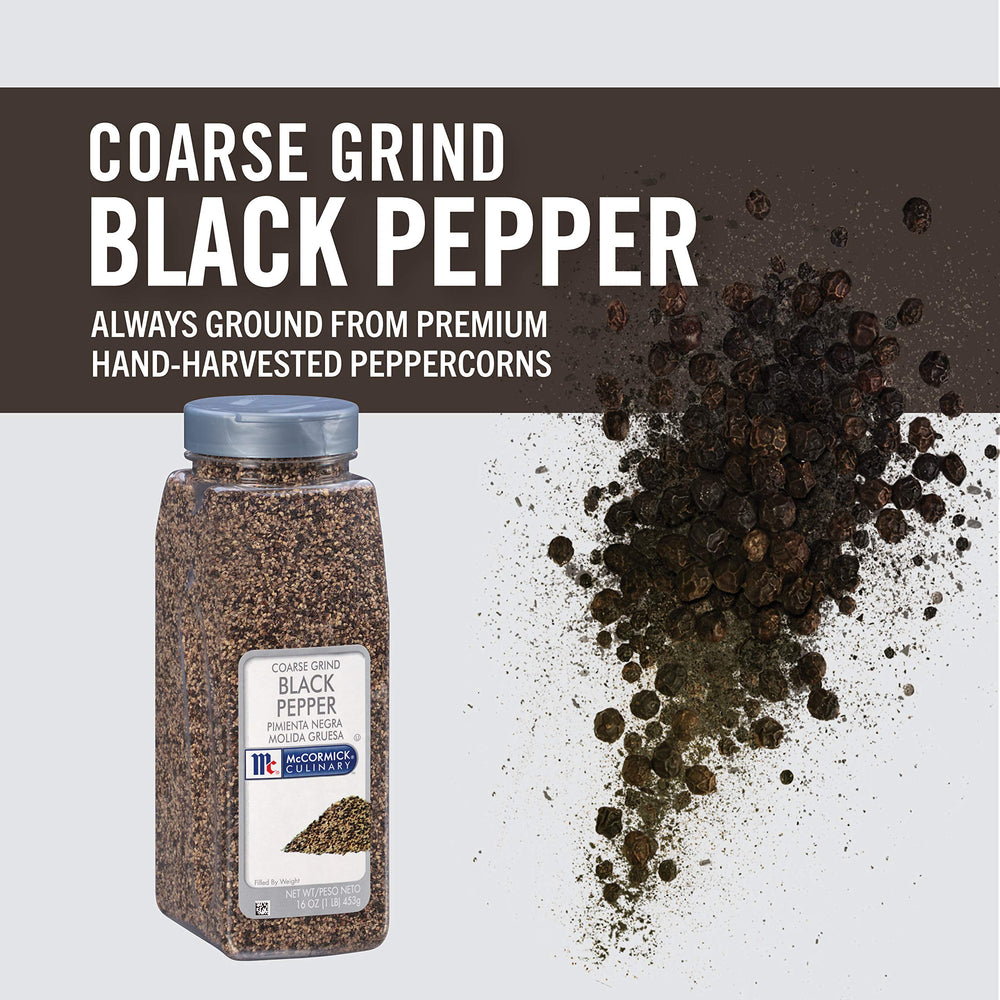 McCormick coarse pepper over roasted vegetables adds zing and depth.