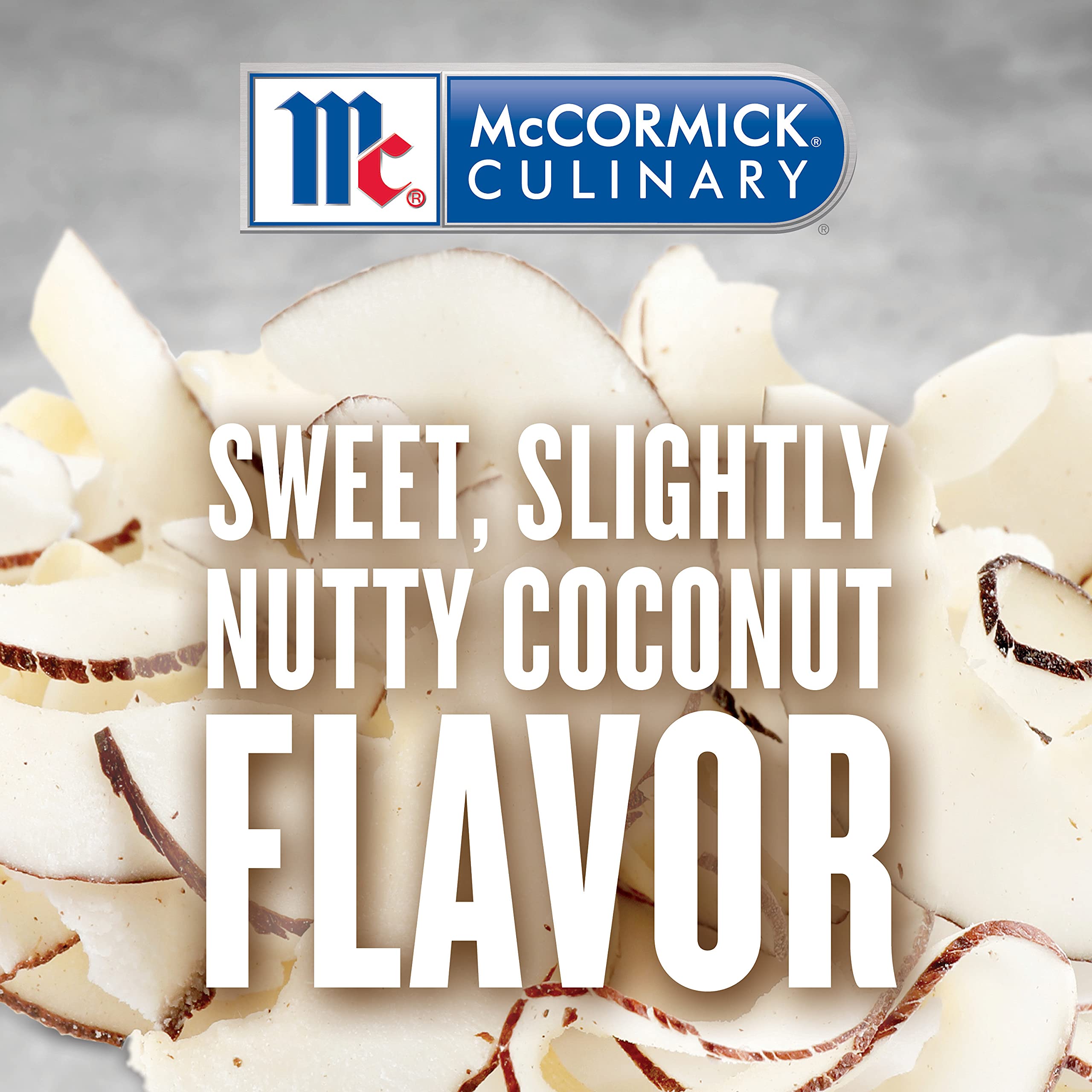 Cupcake frosting featuring McCormick Culinary coconut extract for coconut-forward flavor