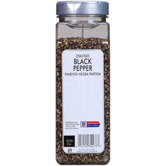 Close-up of cracked peppercorns from McCormick Culinary shows rustic texture and premium appearance.