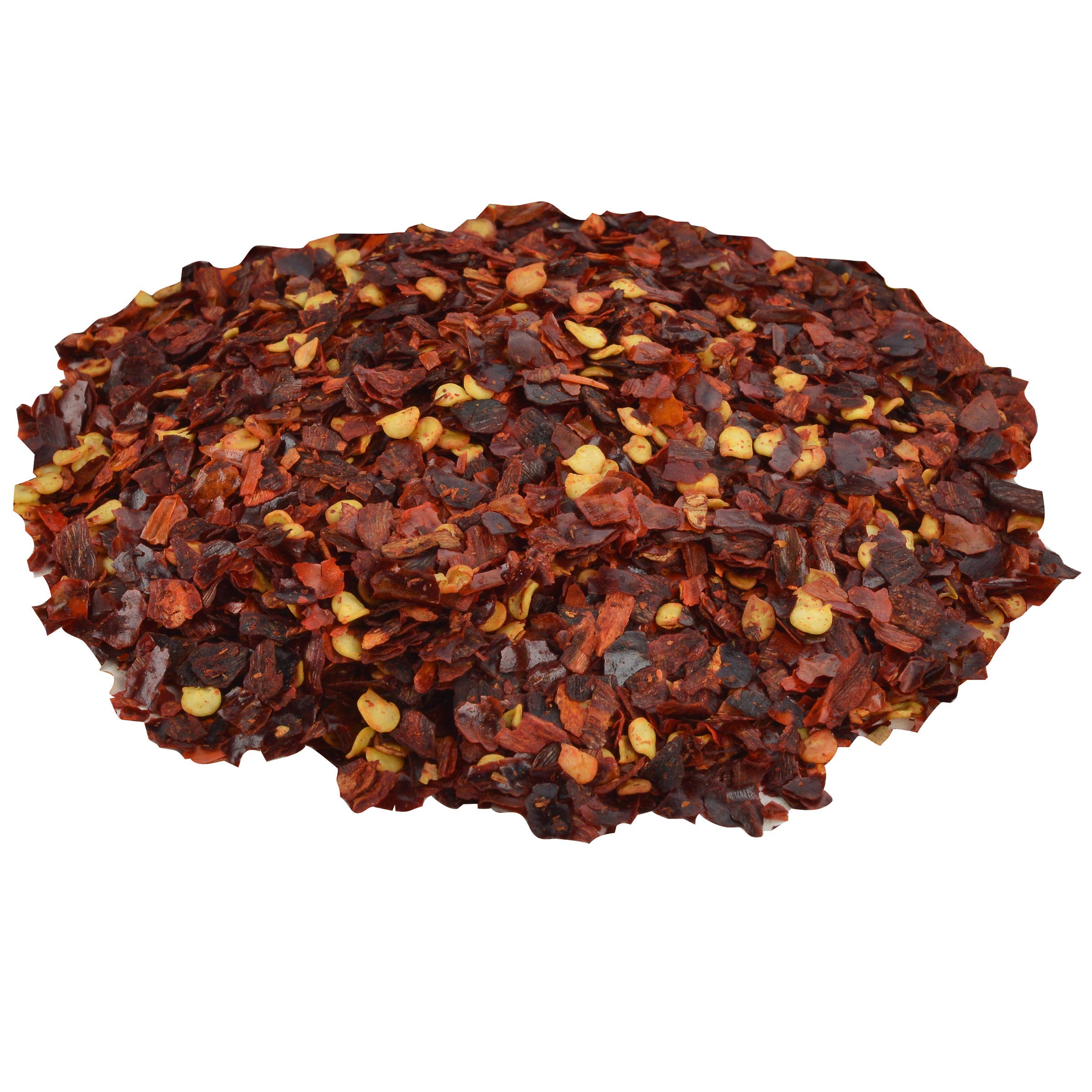 Bright red flakes with yellow flecks enhance table presentation