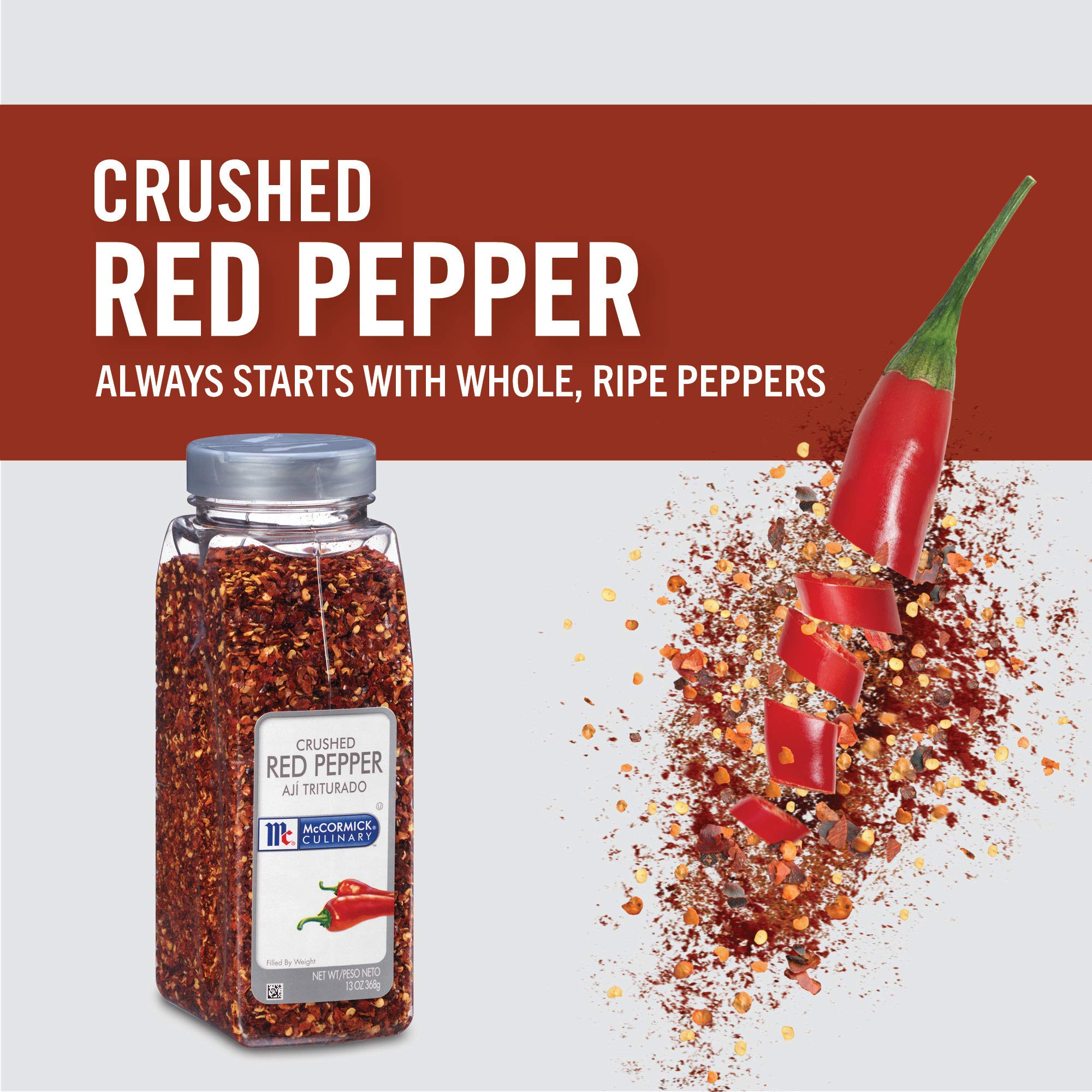 Beef or pork seasoned with red pepper flakes for warm, robust flavor