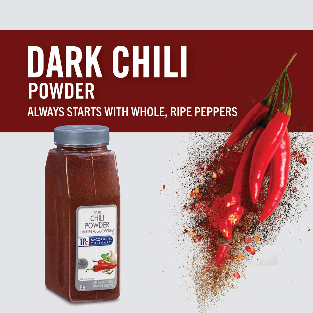 McCormick Culinary Dark Chili Powder used in mole-style chicken