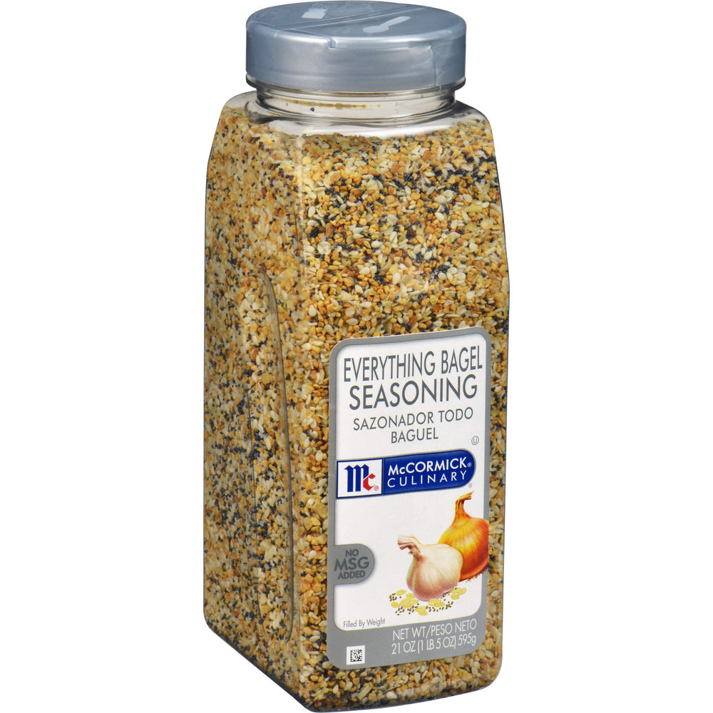 McCormick Culinary Everything Bagel Seasoning jar for bulk kitchen use