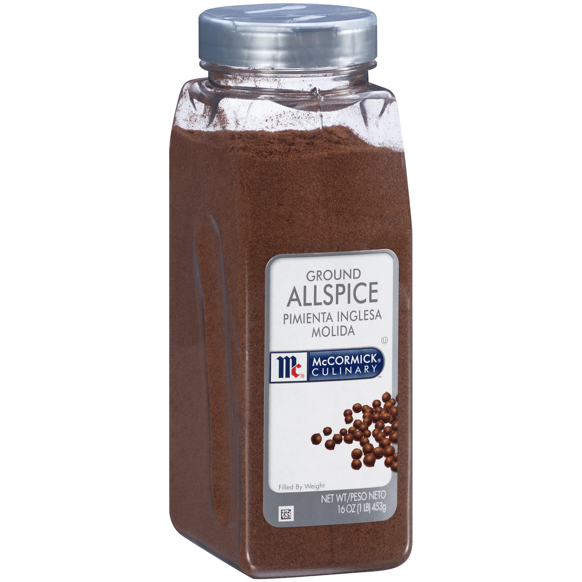 McCormick Culinary Ground Allspice 16oz container ready for baking and savory recipes.