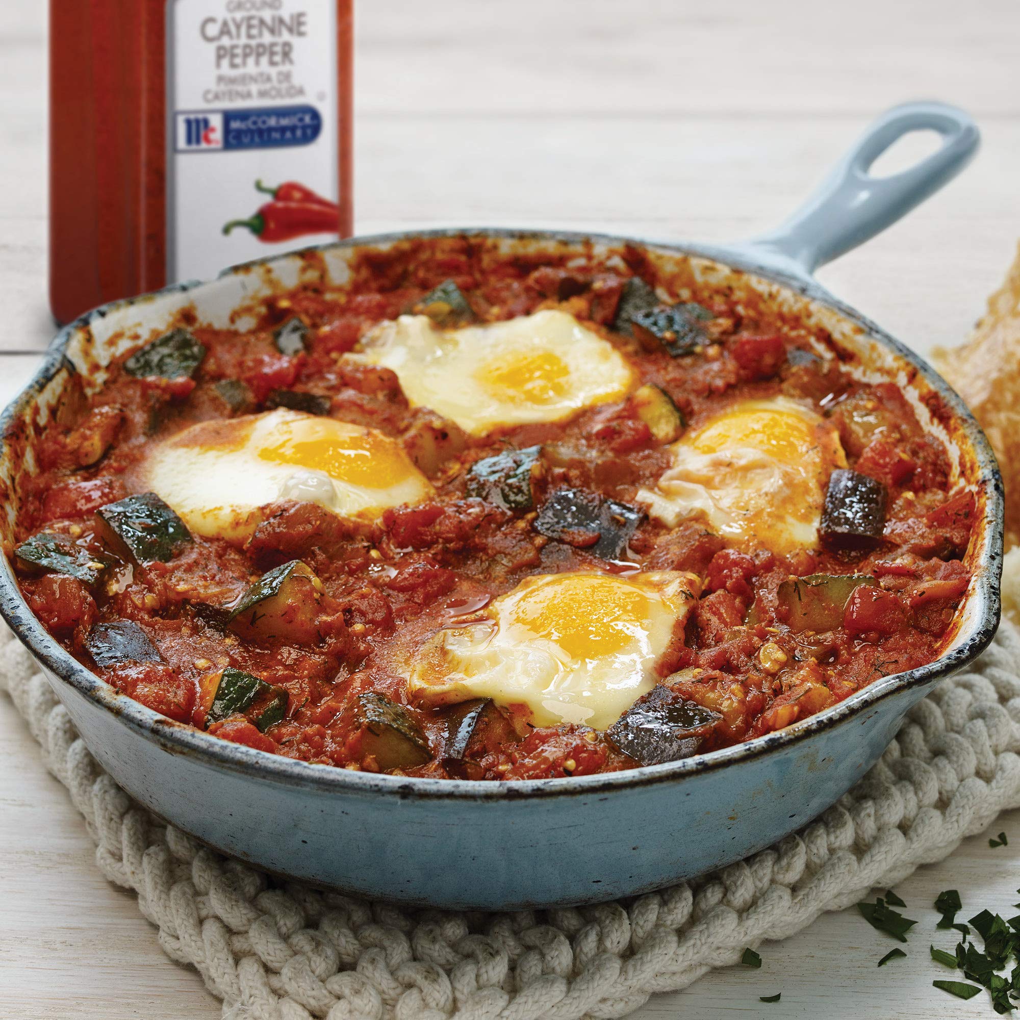 McCormick Culinary Ground Cayenne Pepper sprinkled into sauces for warmth