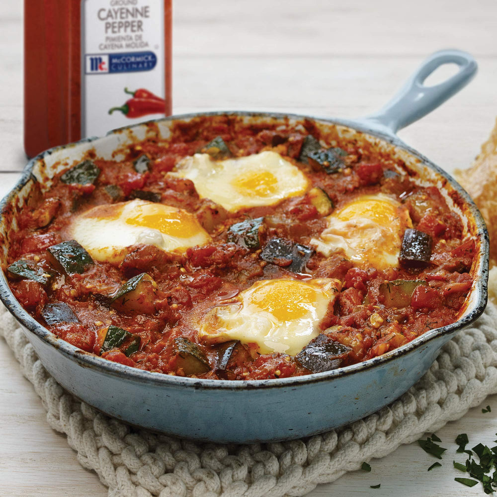 McCormick Culinary Ground Cayenne Pepper sprinkled into sauces for warmth