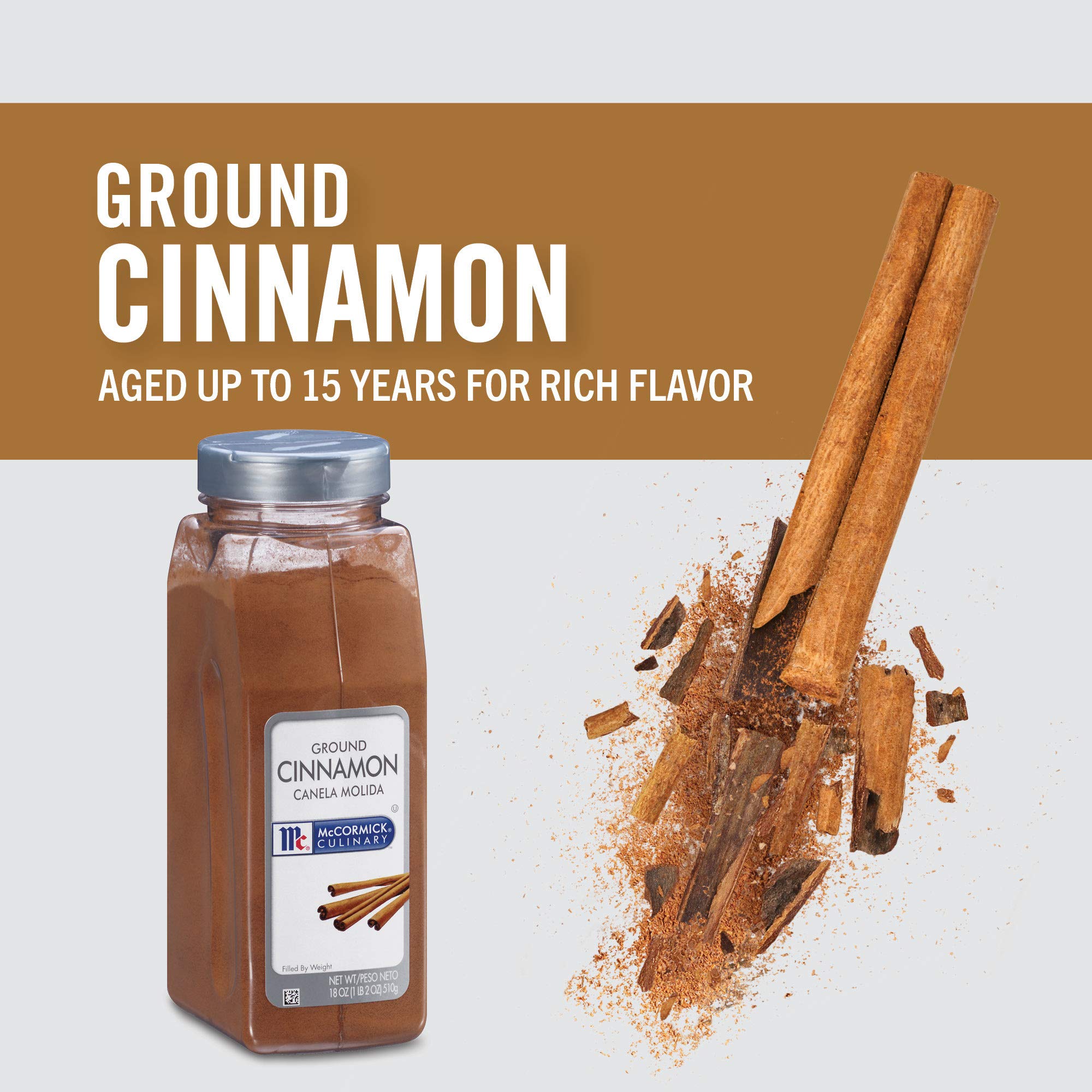 McCormick Culinary ground cinnamon enriching custards and puddings with warmth