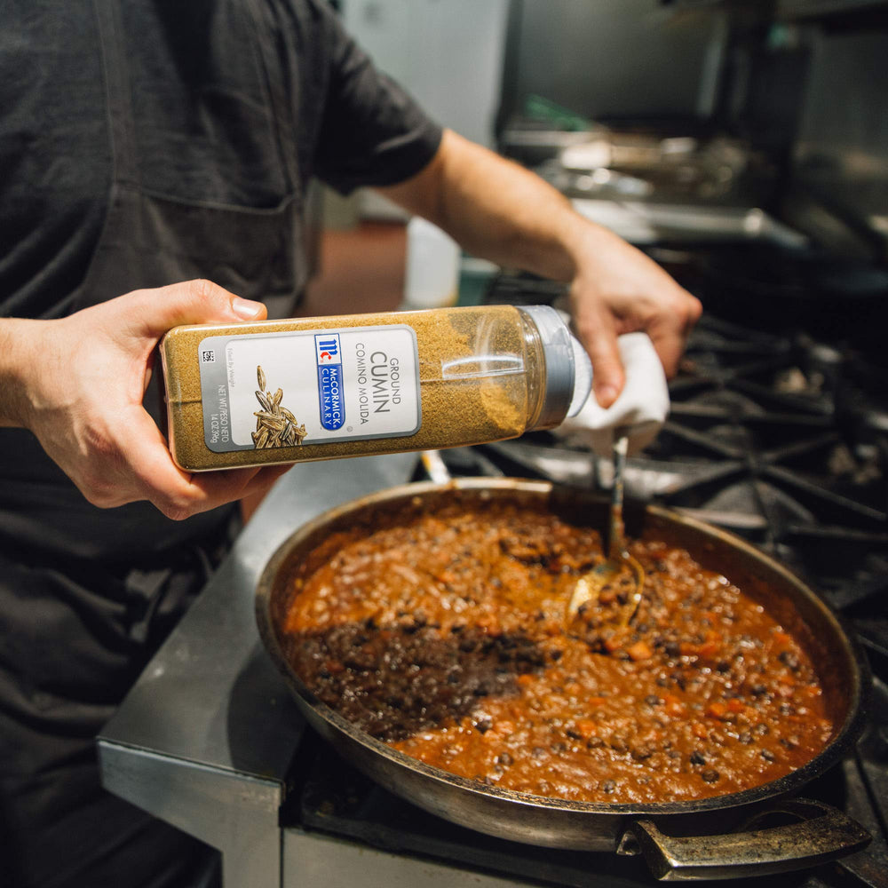 McCormick Culinary ground cumin used in taco seasoning notes.