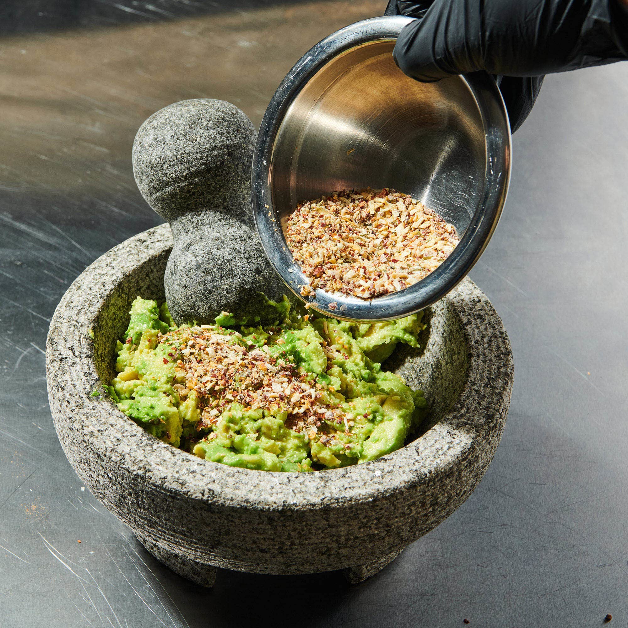 Breakfast hash seasoned with McCormick Culinary Guacamole and More Seasoning