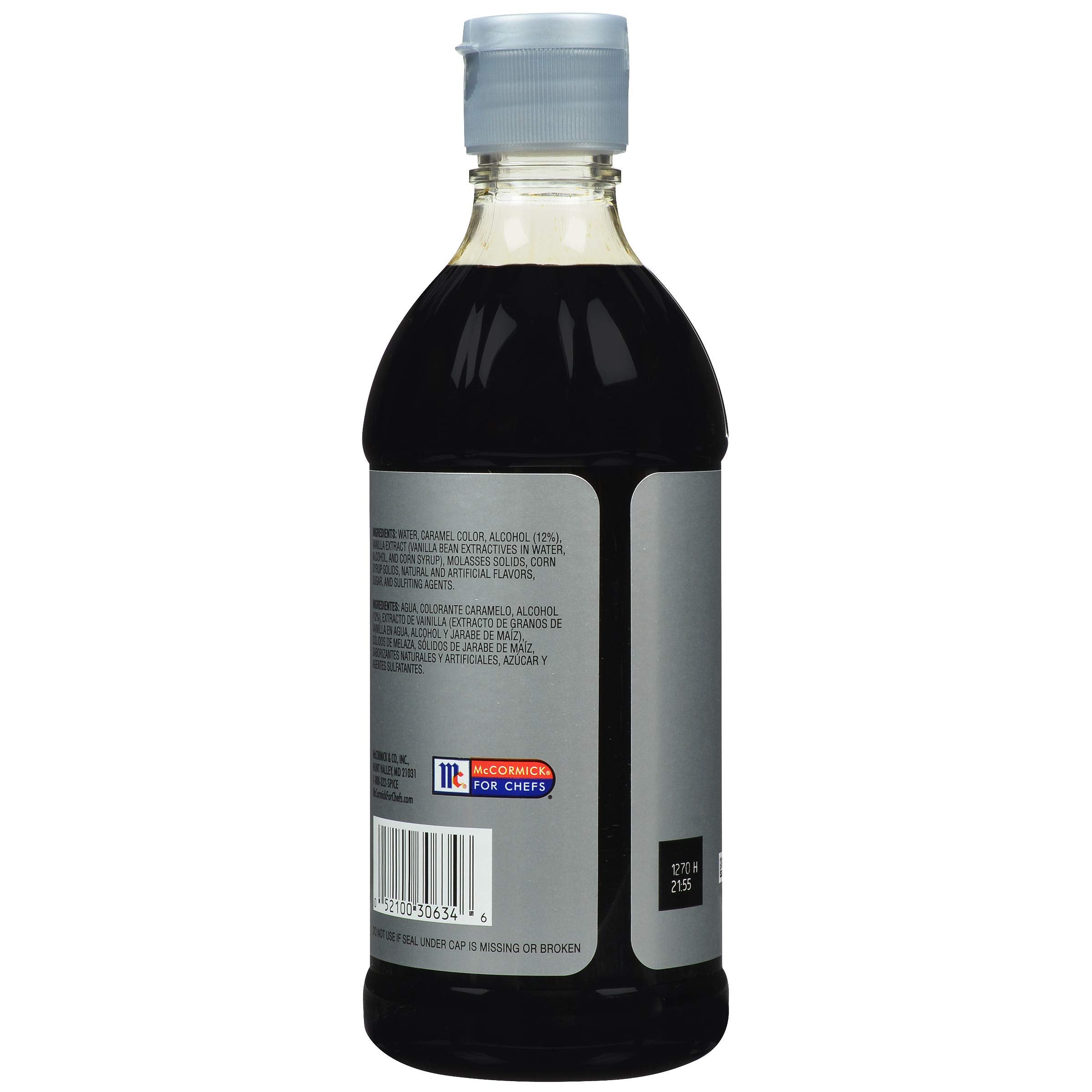Pour-spout bottle allows precise maple flavoring in coffee and pastries.