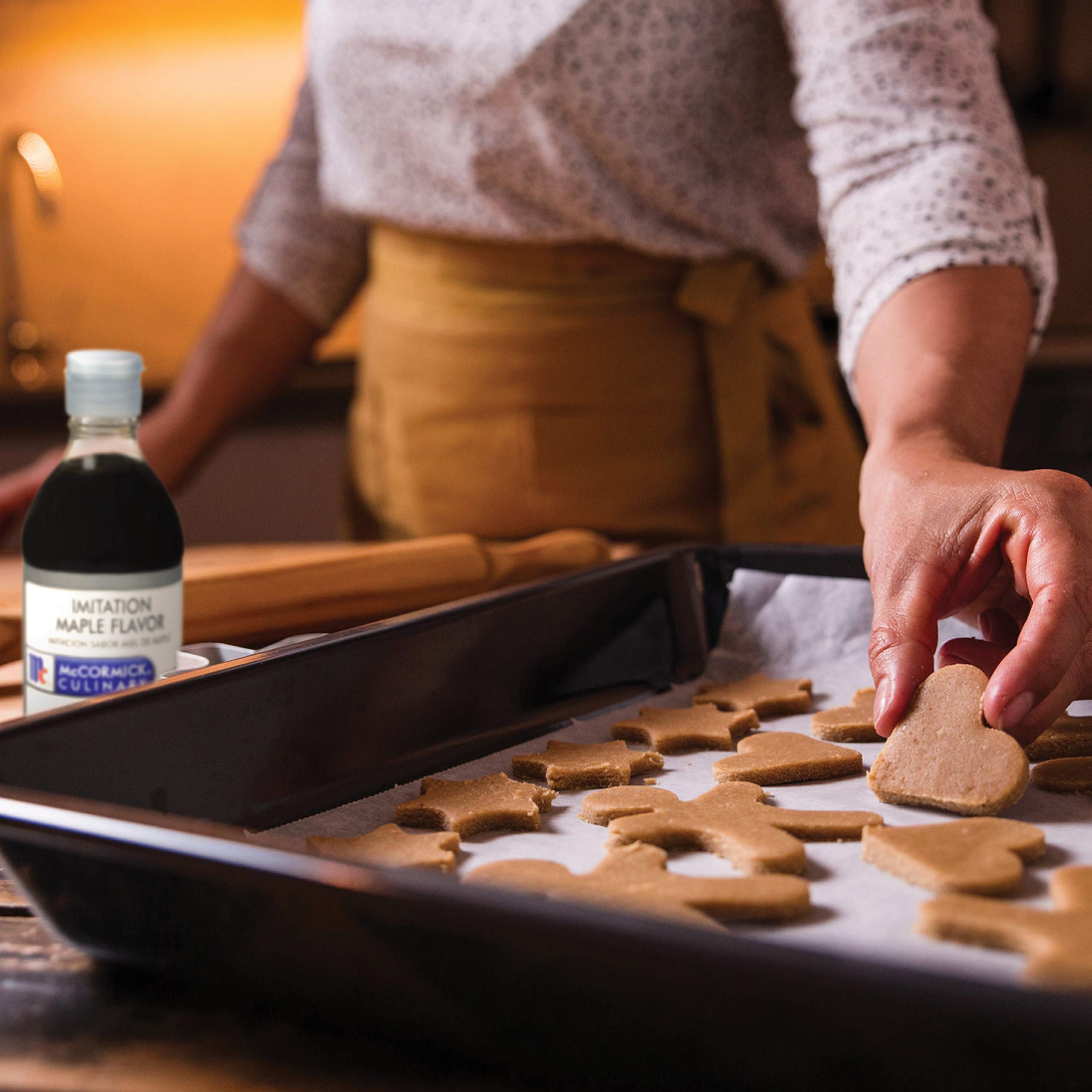 Bottle shown in kitchen setting for easy bulk use in professional kitchens.