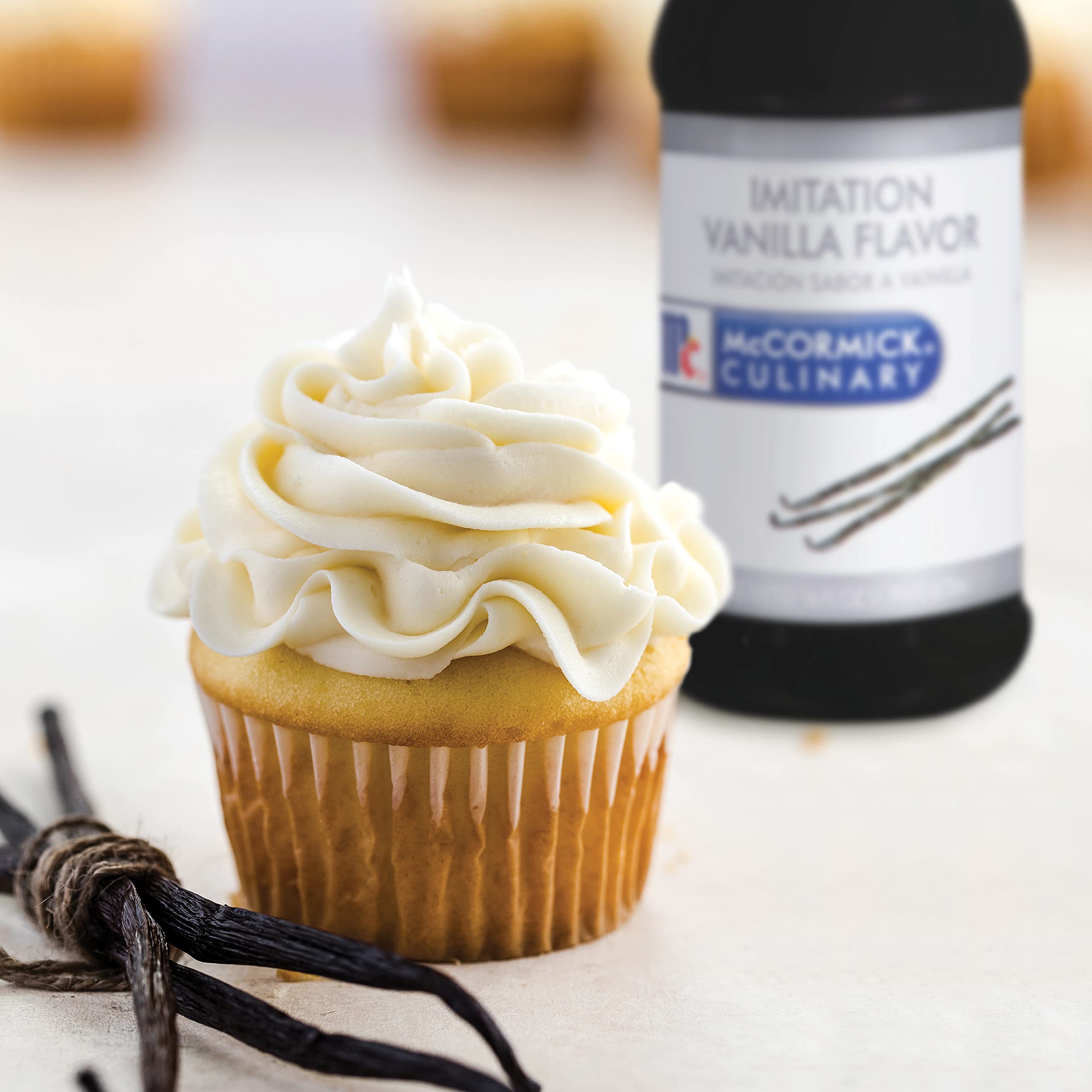 McCormick Culinary Imitation Vanilla jar in baking setup
