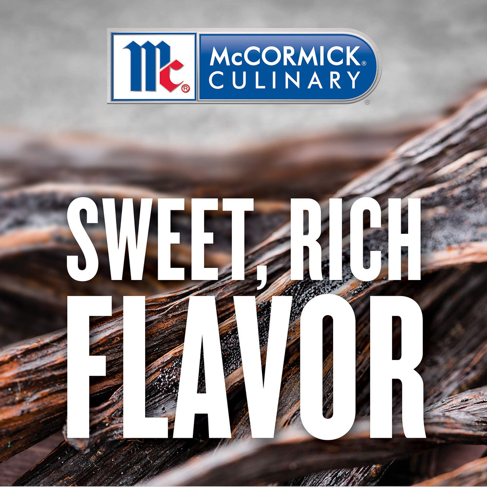 McCormick Culinary Imitation Vanilla jar on kitchen counter