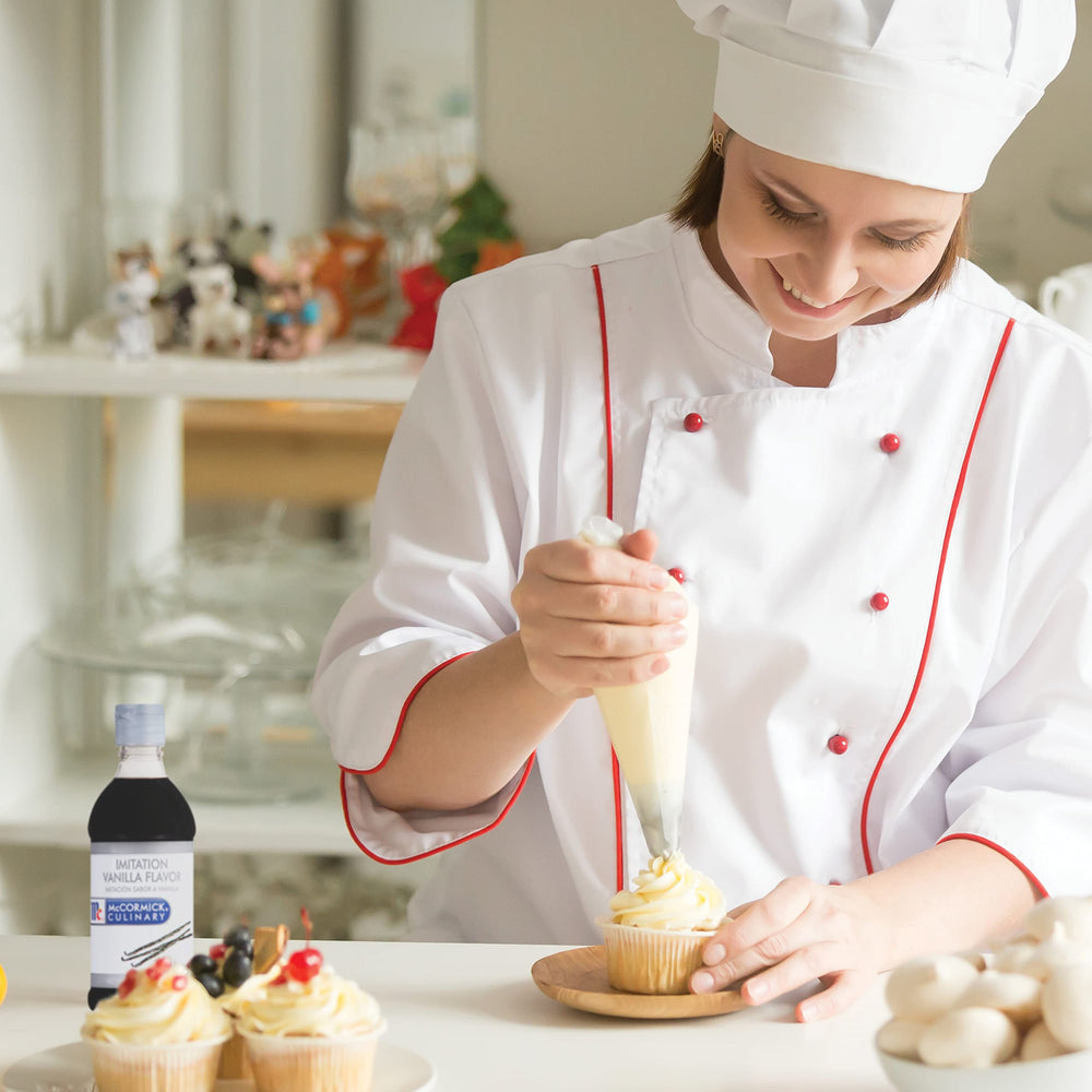Measuring spoon with McCormick Culinary Imitation Vanilla Flavor