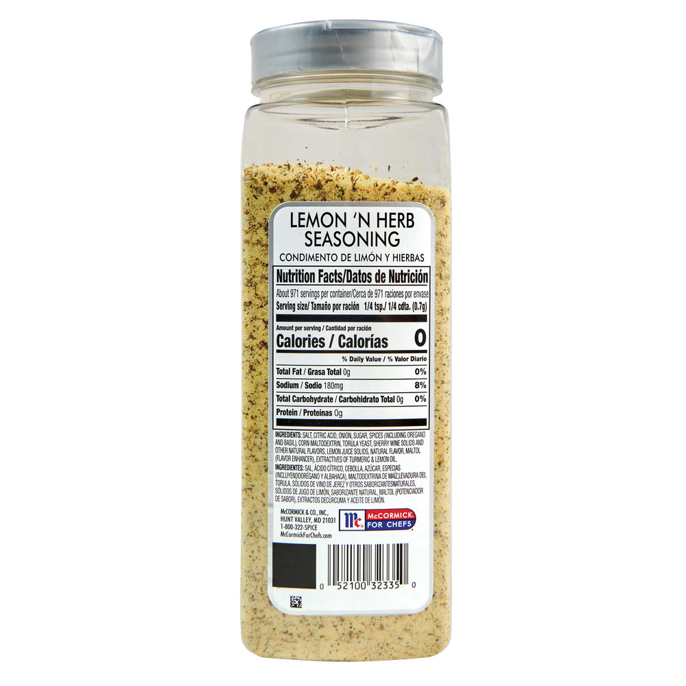 McCormick Culinary Lemon 'N Herb seasoning shaker for easy, precise dusting