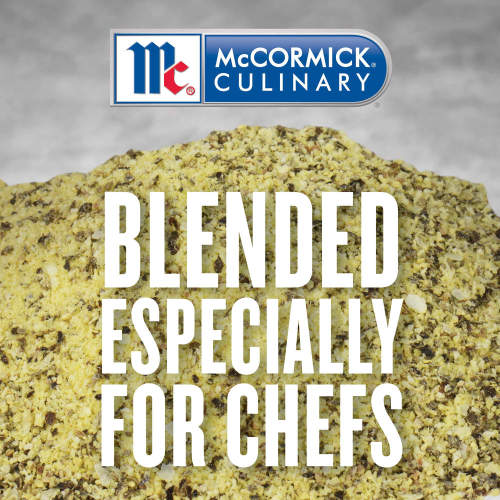 McCormick Culinary Lemon Pepper Seasoning Salt dusting veggies adds citrus brightness