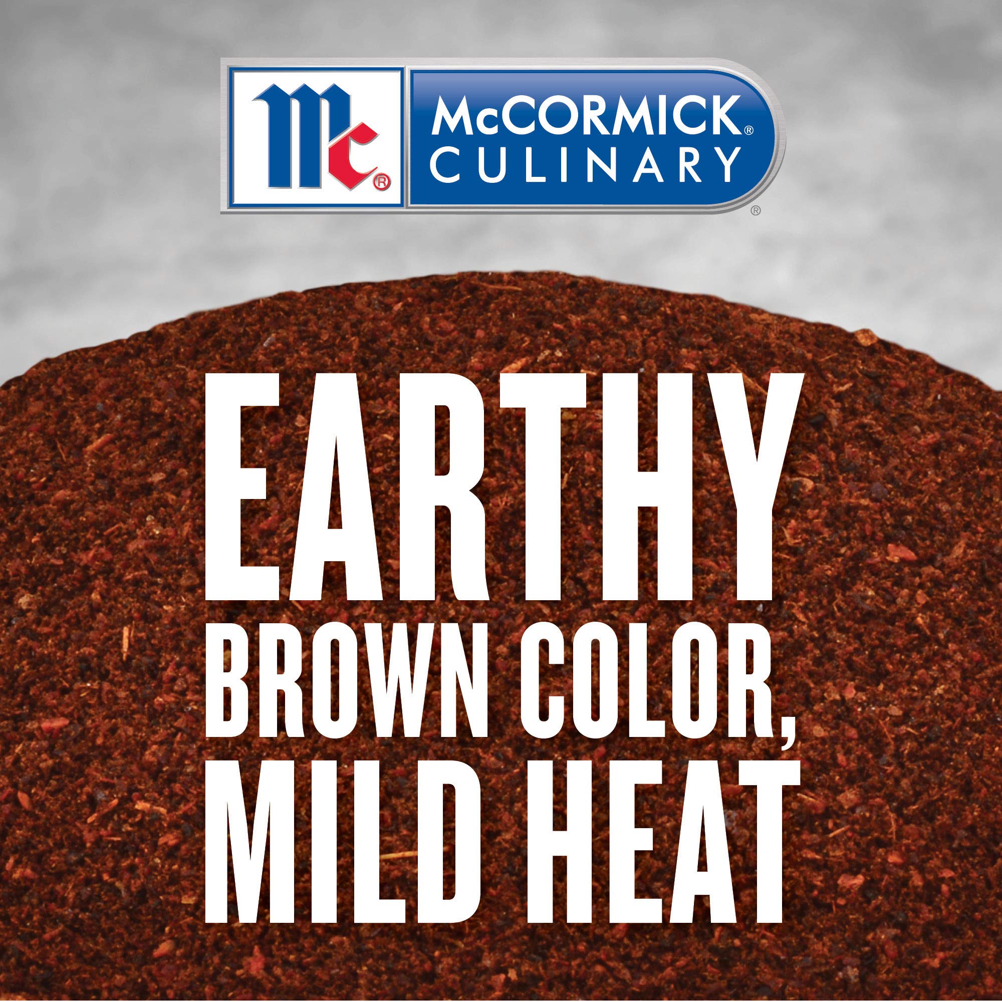 McCormick Culinary Light Chili Powder seasoning on a tacos plate