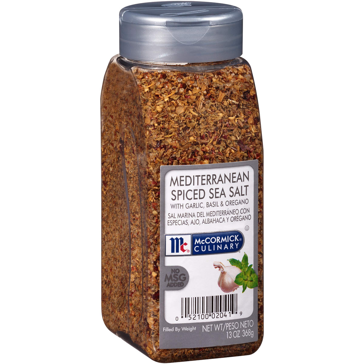 McCormick Culinary Mediterranean Spiced Sea Salt bottle ready for kitchen use