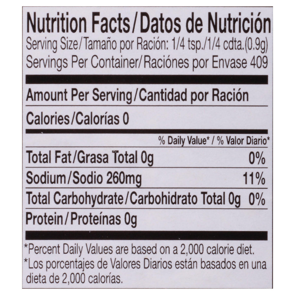 McCormick Culinary Kosher salt blend with no MSG for menu items