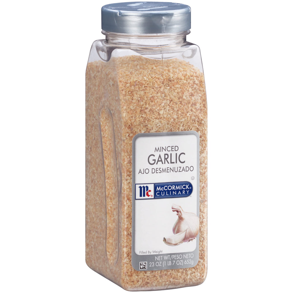 McCormick Culinary minced garlic 23oz container for soups and sauces