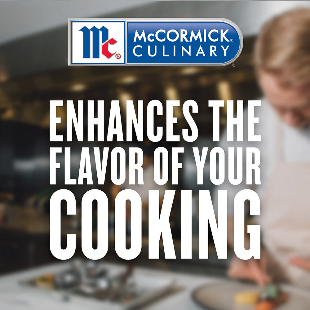 McCormick Culinary MSG pantry-storage emphasizing long shelf life and cost efficiency.