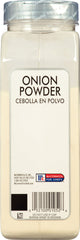 McCormick Culinary Onion Powder label closeup highlighting real onion origin and quality