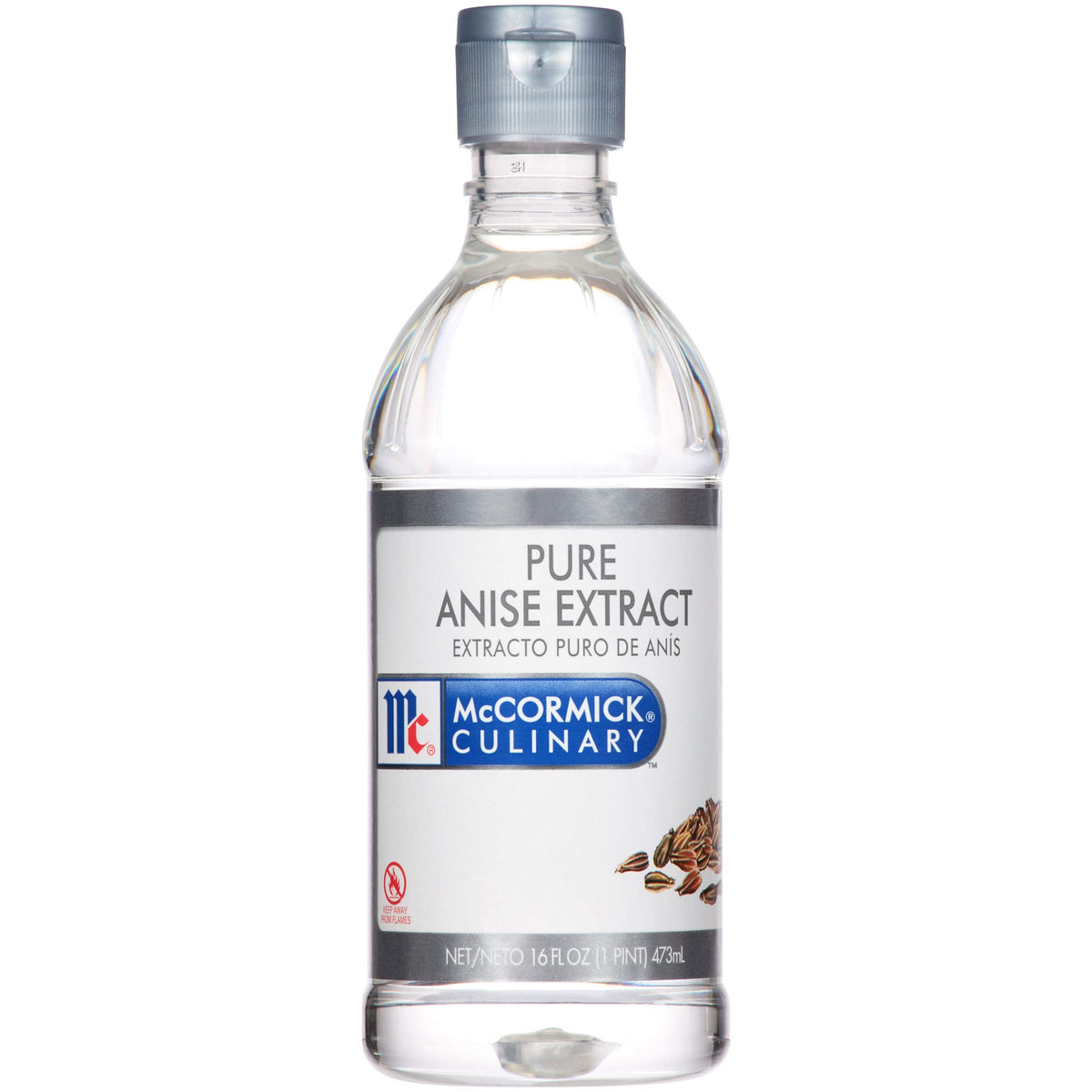 McCormick Culinary Pure Anise Extract bottle pour showcases a subtle licorice note for baking