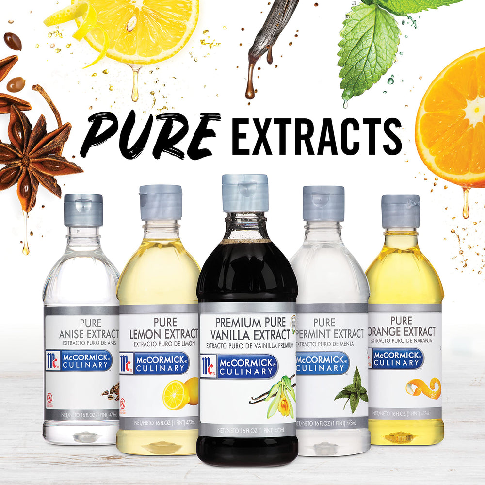 McCormick Culinary Pure Anise Extract on cake batter for warm notes