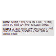 McCormick Culinary label closeup highlighting enzymes and spices for consistent flavor