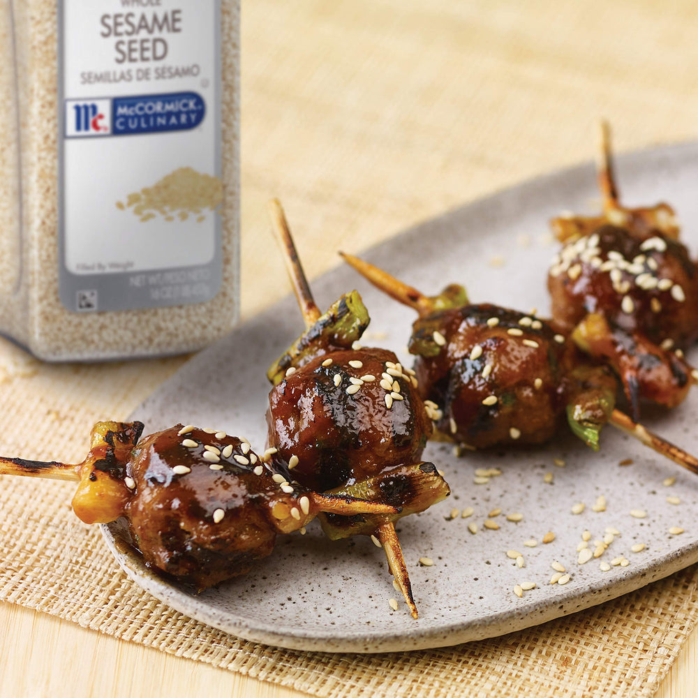 McCormick Culinary sesame seeds sprinkled on salads brighten texture and color