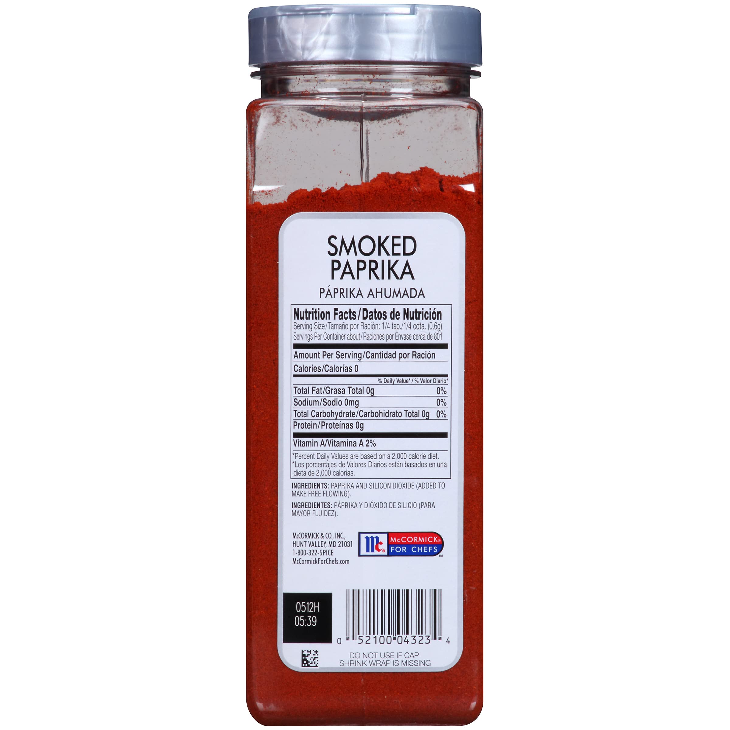 McCormick Culinary Smoked Paprika pour-dispense demonstrates convenient shaker and spoon use