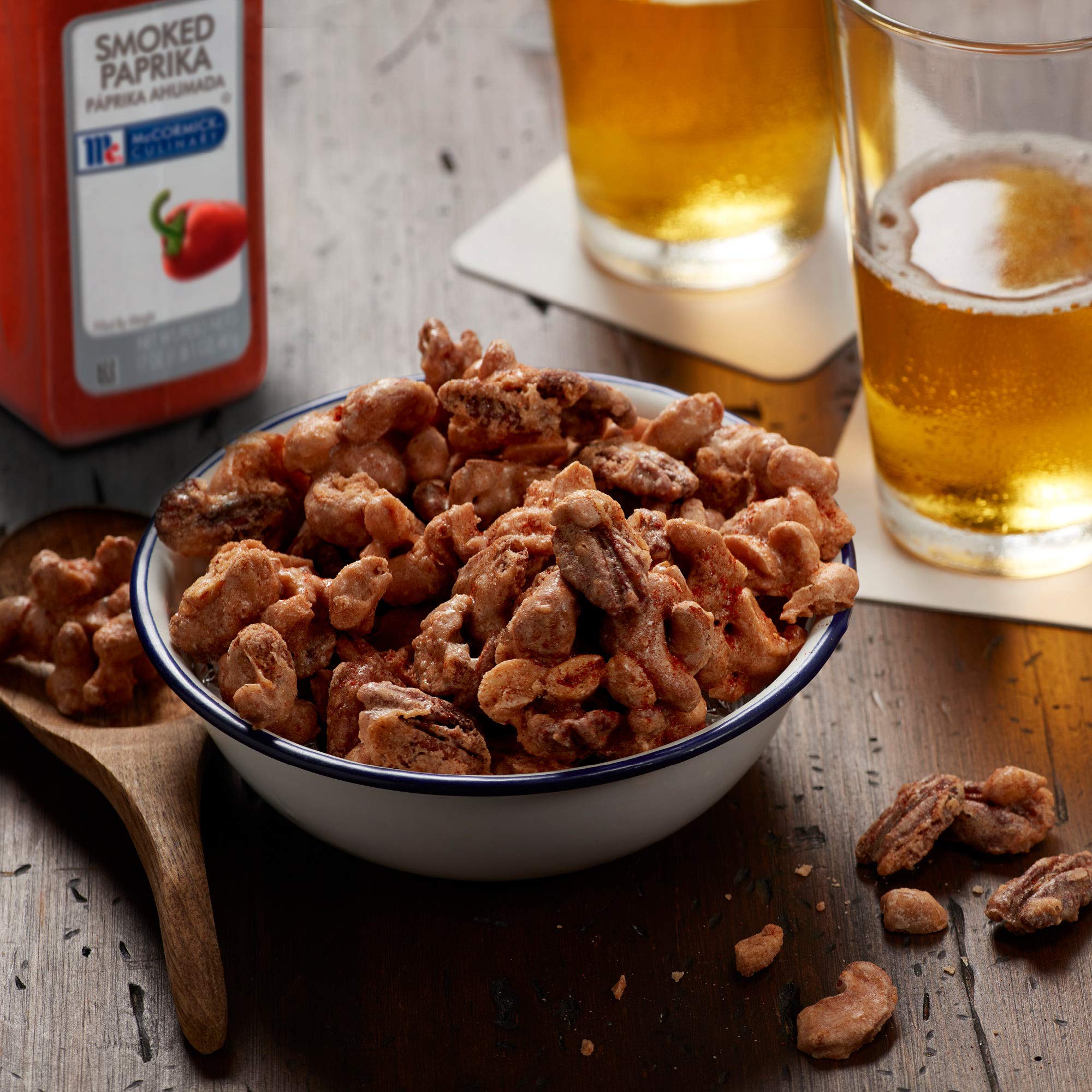 Spice-rub application with McCormick Culinary Smoked Paprika for smoky depth