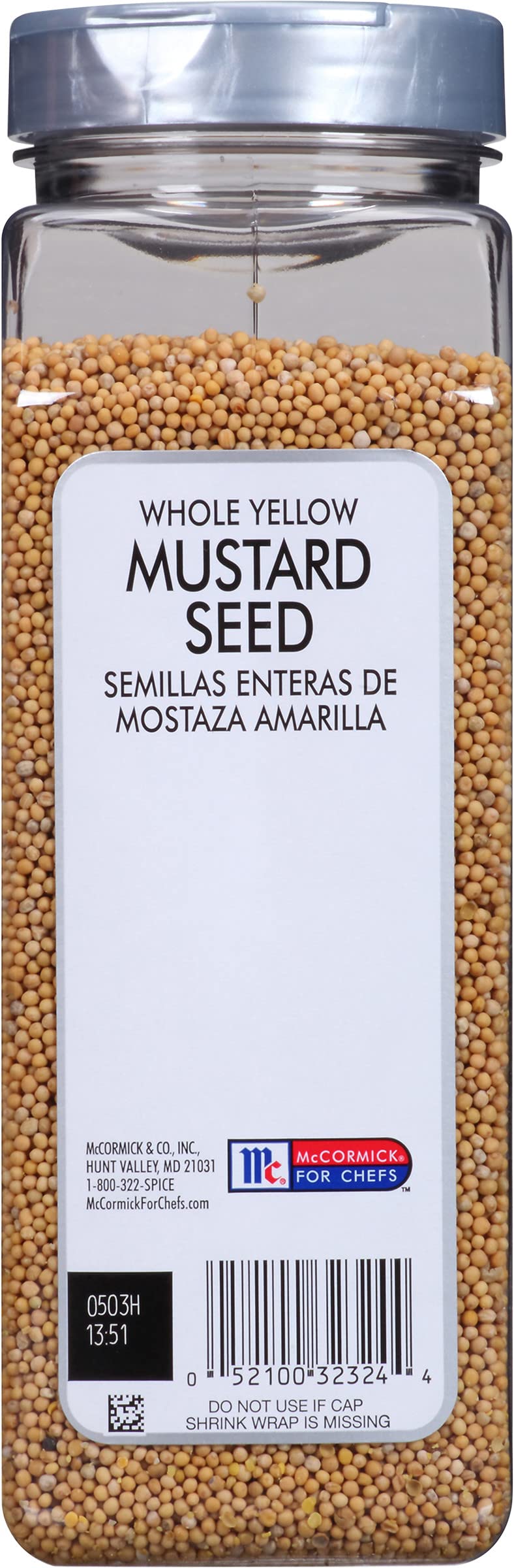 McCormick Culinary yellow mustard seed closeup highlighting aroma for chef-grade seasoning