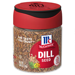McCormick Dill Seed bottle showing seeds for pickles and seafood