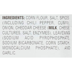 Close-up of the label showing spices and no artificial flavors