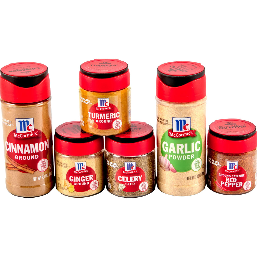 McCormick Everyday Essentials ground cinnamon adds warmth to desserts and breakfasts.