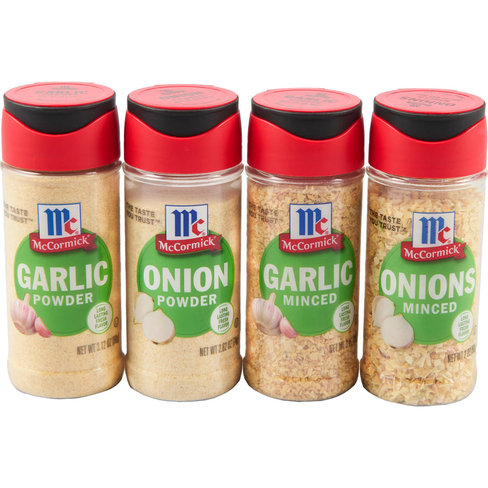 McCormick Garlic Powder Jar ready to boost pasta and soups with savory umami