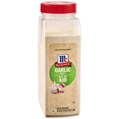McCormick Garlic Salt bottle front view for quick all-purpose seasoning.