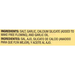 McCormick Garlic Salt on table ready to elevate meals.