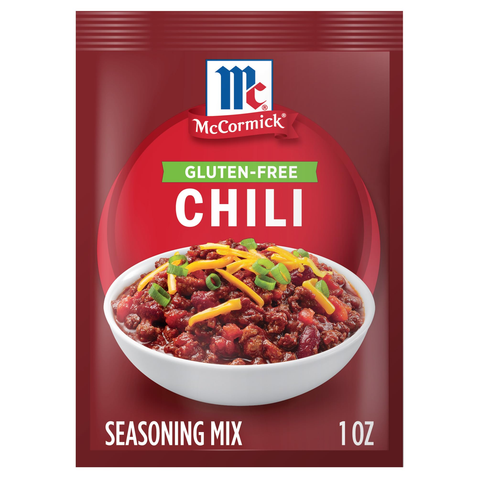 McCormick Gluten-Free Chili Seasoning Mix packet delivers bold gluten-free flavor for chili nights.