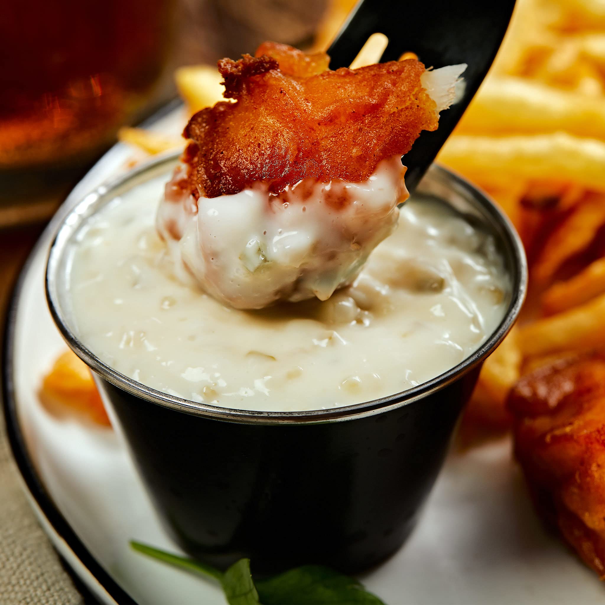 McCormick Golden Dipt ready-to-cook seafood dish for weeknight meals.