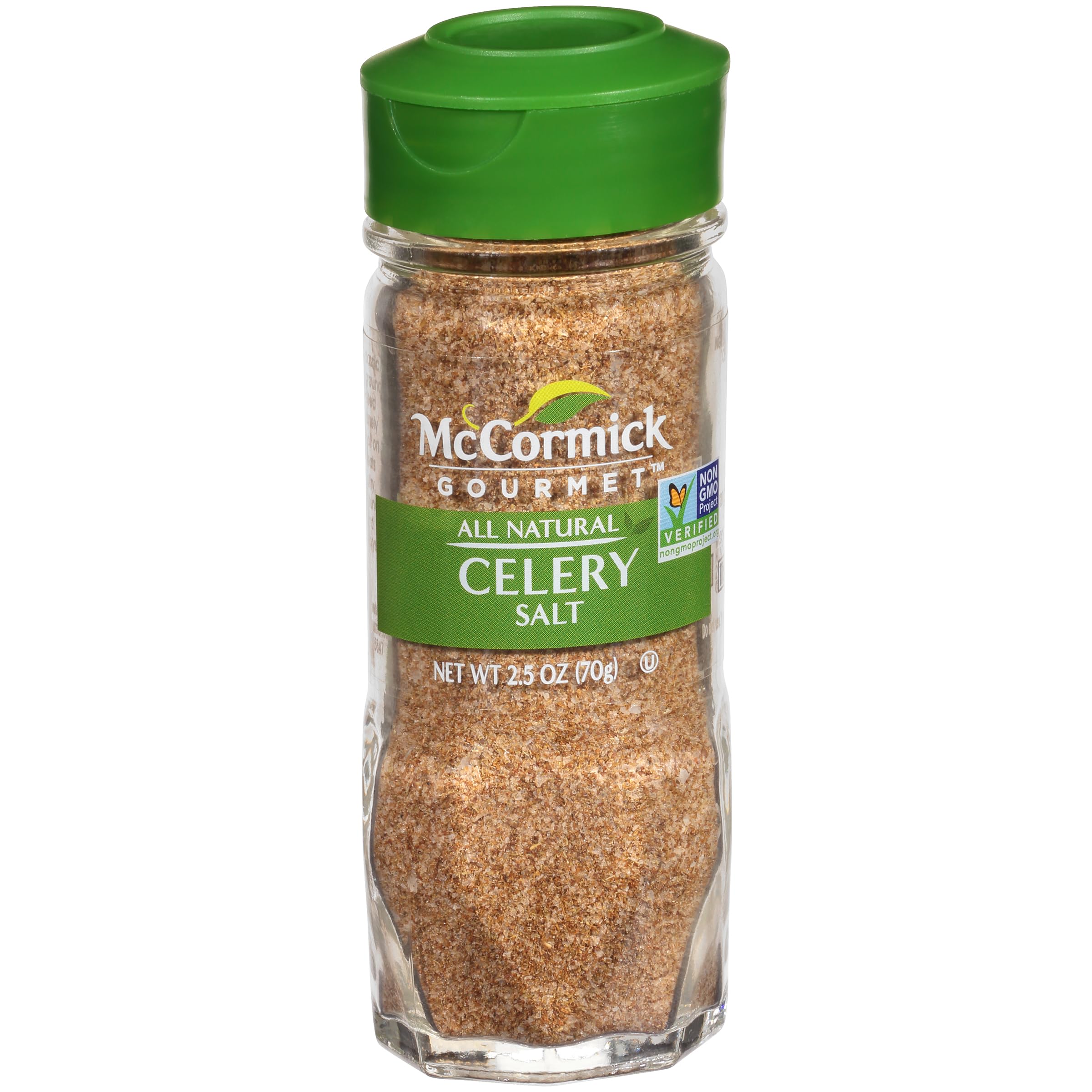 McCormick Gourmet Celery Salt bottle boosts celery aroma and savory depth.