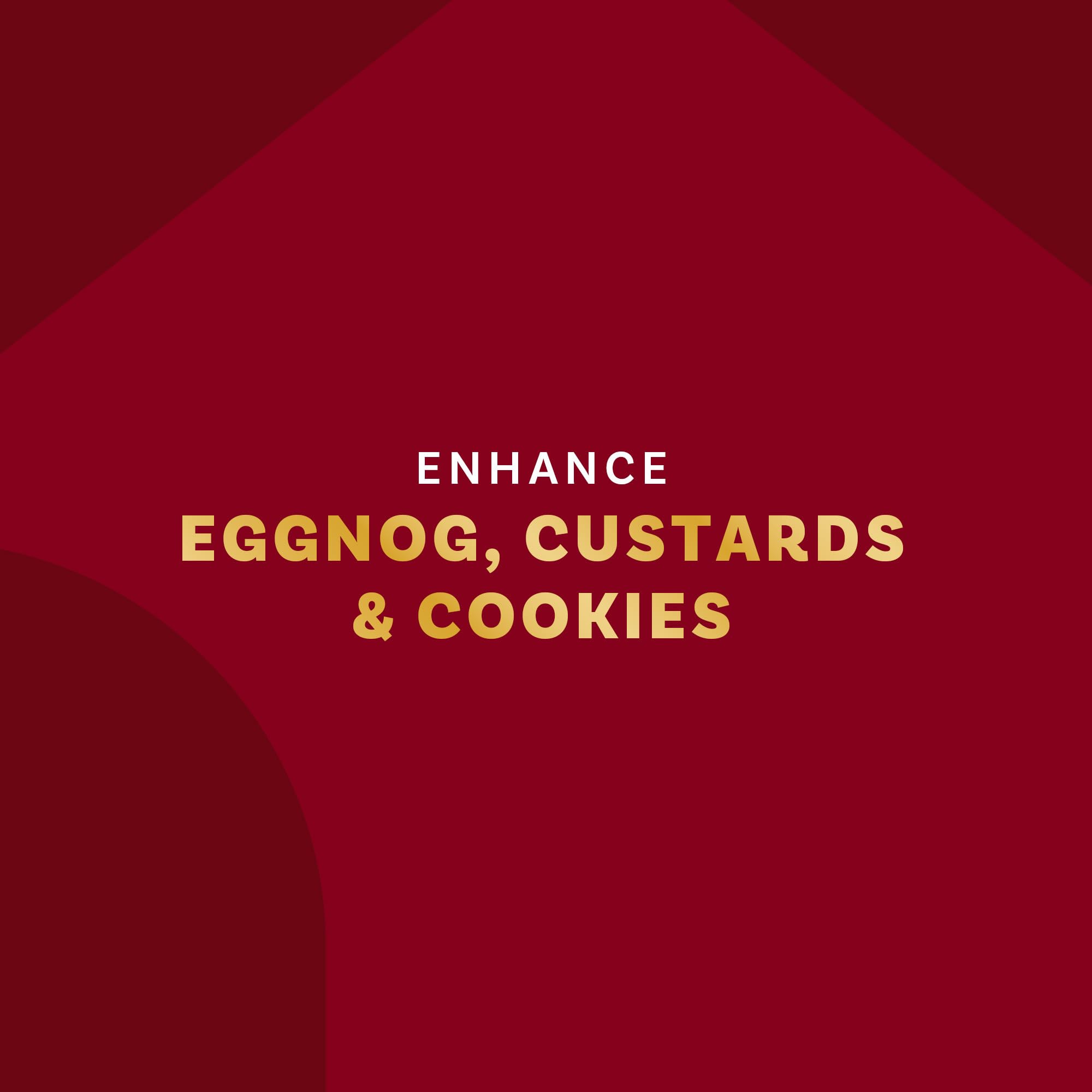 McCormick Gourmet Nutmeg enhances eggnog and custards