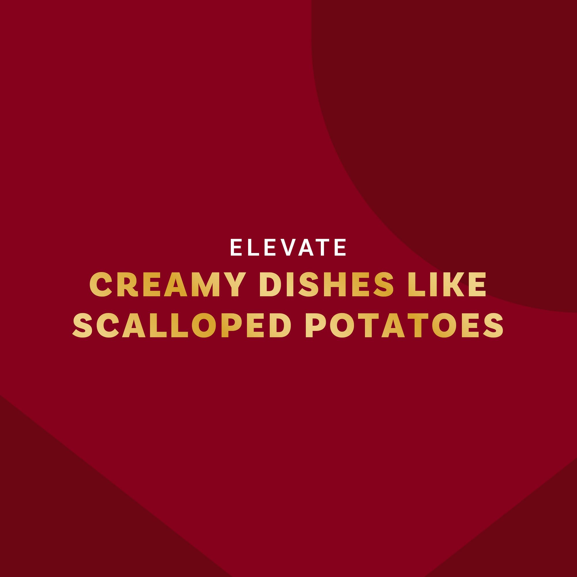 McCormick Gourmet Nutmeg finishing scalloped potatoes